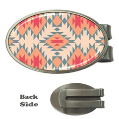 Tribal Signs 2          Money Clip (oval) by LalyLauraFLM