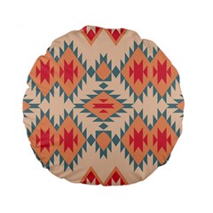 Tribal Signs 2         Standard 15  Premium Flano Round Cushion by LalyLauraFLM