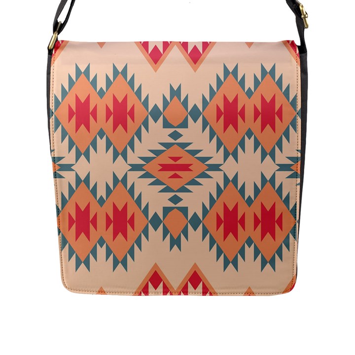 Tribal signs 2          Flap Closure Messenger Bag (L)