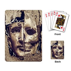 Creepy Photo Collage Artwork Playing Cards Single Design by dflcprintsclothing