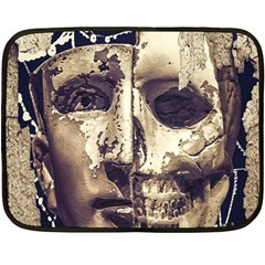 Creepy Photo Collage Artwork Fleece Blanket (mini) by dflcprintsclothing