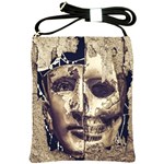 Creepy Photo Collage Artwork Shoulder Sling Bag Front