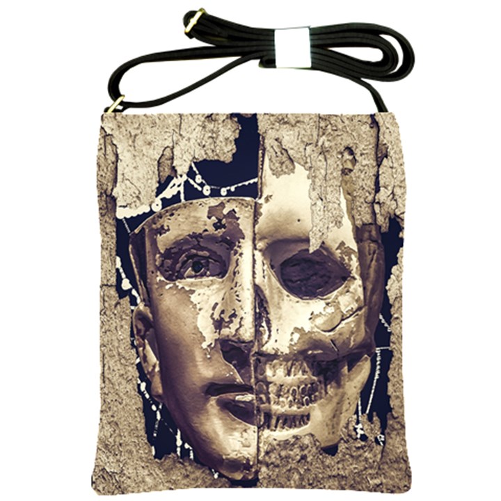 Creepy Photo Collage Artwork Shoulder Sling Bag