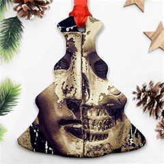 Creepy Photo Collage Artwork Christmas Tree Ornament (two Sides) by dflcprintsclothing