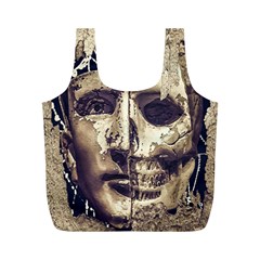 Creepy Photo Collage Artwork Full Print Recycle Bag (m) by dflcprintsclothing