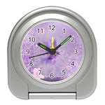 Fairy With Fantasy Bird Travel Alarm Clock Front