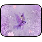 Fairy With Fantasy Bird Fleece Blanket (Mini) 35 x27  Blanket