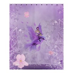 Fairy With Fantasy Bird Shower Curtain 60  X 72  (medium)  by FantasyWorld7