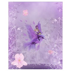 Fairy With Fantasy Bird Drawstring Bag (small) by FantasyWorld7