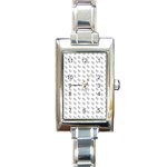 Leaves Plot Background Rectangle Italian Charm Watch Front