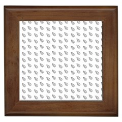 Leaves Plot Background Framed Tiles by Mariart