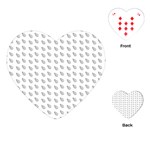 Leaves Plot Background Playing Cards (Heart) Front