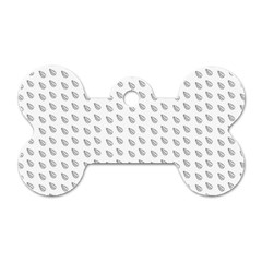 Leaves Plot Background Dog Tag Bone (two Sides) by Mariart