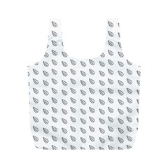 Leaves Plot Background Full Print Recycle Bag (m) by Mariart