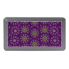 Ornate Heavy Metal Stars In Decorative Bloom Memory Card Reader (mini) by pepitasart