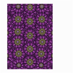 Ornate Heavy Metal Stars In Decorative Bloom Small Garden Flag (two Sides) by pepitasart