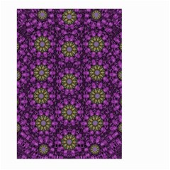 Ornate Heavy Metal Stars In Decorative Bloom Large Garden Flag (two Sides) by pepitasart