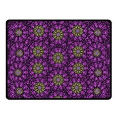 Ornate Heavy Metal Stars In Decorative Bloom Double Sided Fleece Blanket (small)  by pepitasart