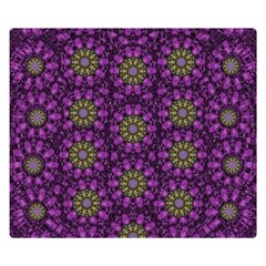 Ornate Heavy Metal Stars In Decorative Bloom Double Sided Flano Blanket (small)  by pepitasart