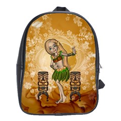 Cute Littel Island Girl School Bag (xl) by FantasyWorld7