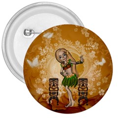 Cute Littel Island Girl 3  Buttons by FantasyWorld7