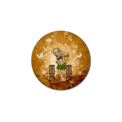 Cute Littel Island Girl Golf Ball Marker (4 Pack) by FantasyWorld7