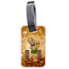 Cute Littel Island Girl Luggage Tags (two Sides) by FantasyWorld7