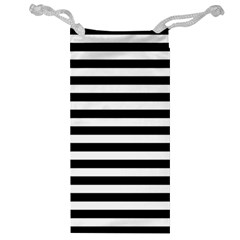 Black Stripes Jewelry Bag by snowwhitegirl