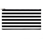 Black Stripes Pencil Cases Front