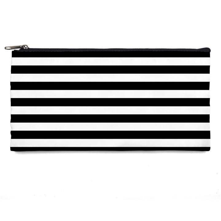 Black Stripes Pencil Cases