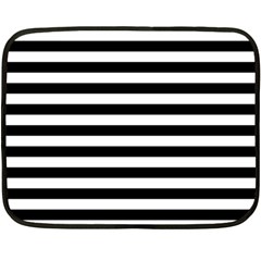 Black Stripes Double Sided Fleece Blanket (mini)  by snowwhitegirl