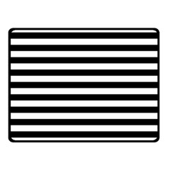 Black Stripes Double Sided Fleece Blanket (small)  by snowwhitegirl