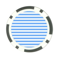 Blue Stripes Poker Chip Card Guard by snowwhitegirl