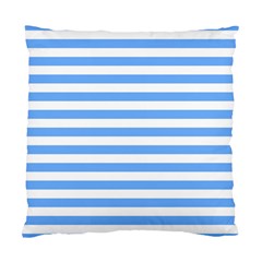 Blue Stripes Standard Cushion Case (two Sides) by snowwhitegirl