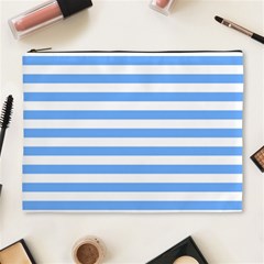 Blue Stripes Cosmetic Bag (xl) by snowwhitegirl