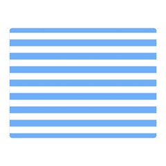 Blue Stripes Double Sided Flano Blanket (mini)  by snowwhitegirl