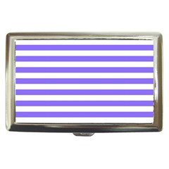 Lilac Purple Stripes Cigarette Money Case by snowwhitegirl