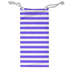 Lilac Purple Stripes Jewelry Bag by snowwhitegirl