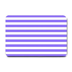 Lilac Purple Stripes Small Doormat  by snowwhitegirl