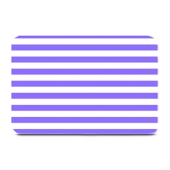 Lilac Purple Stripes Plate Mats by snowwhitegirl