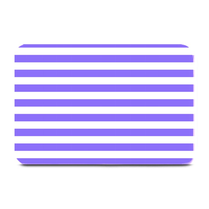 Lilac Purple Stripes Plate Mats