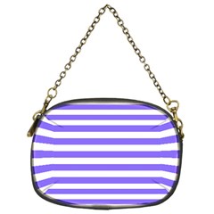 Lilac Purple Stripes Chain Purse (one Side) by snowwhitegirl