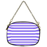 Lilac Purple Stripes Chain Purse (One Side) Front