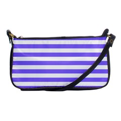 Lilac Purple Stripes Shoulder Clutch Bag by snowwhitegirl