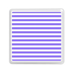 Lilac Purple Stripes Memory Card Reader (square) by snowwhitegirl