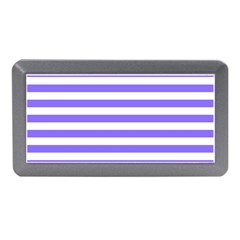 Lilac Purple Stripes Memory Card Reader (mini) by snowwhitegirl