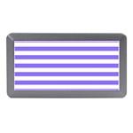 Lilac Purple Stripes Memory Card Reader (Mini) Front