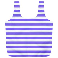 Lilac Purple Stripes Full Print Recycle Bag (xl) by snowwhitegirl