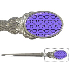 Nerdy Glasses Purple Letter Opener by snowwhitegirl