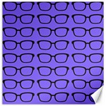 Nerdy Glasses Purple Canvas 12  x 12  11.4 x11.56  Canvas - 1